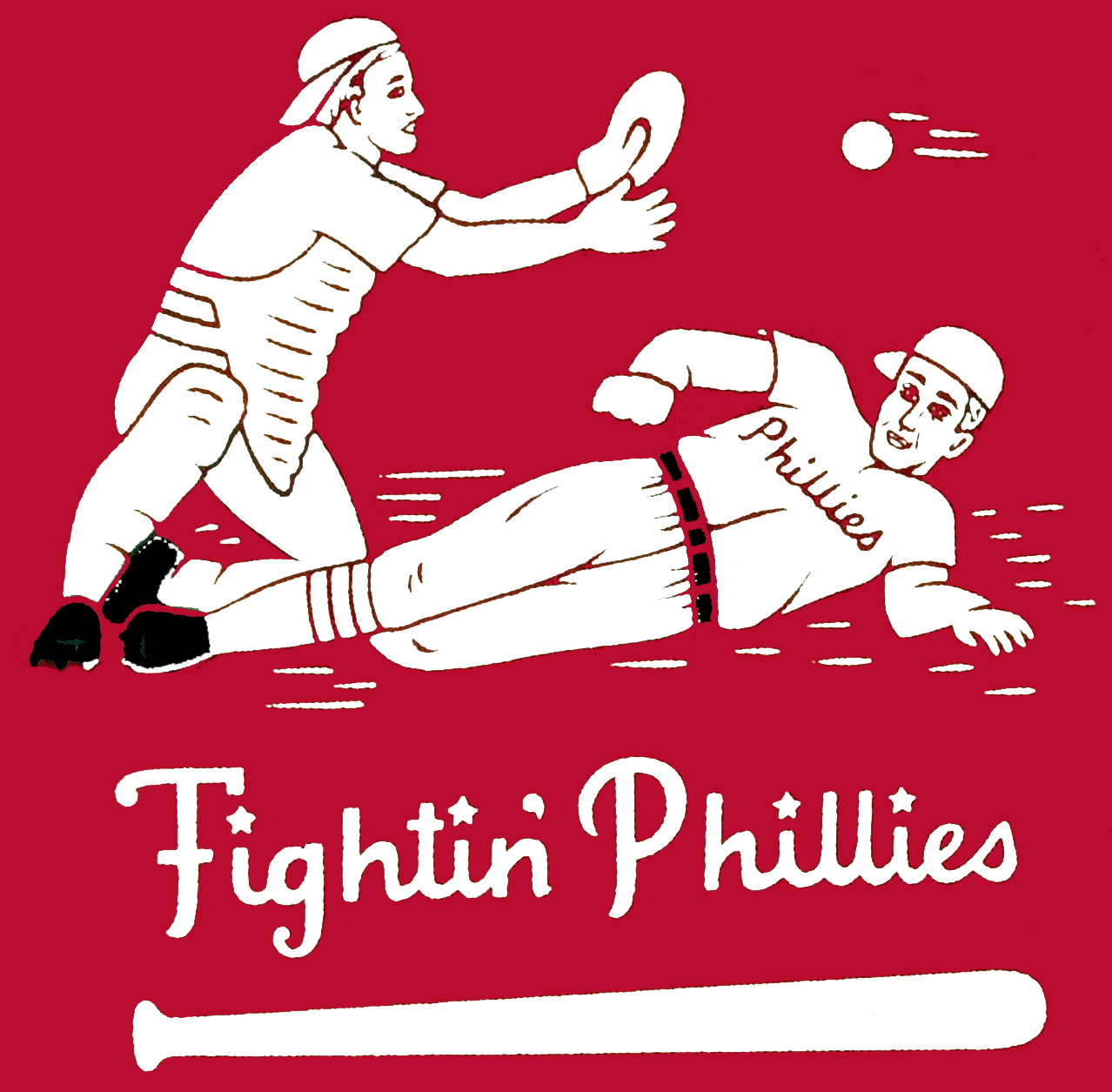 Philadelphia Phillies 1946-1949 Primary Logo iron on paper